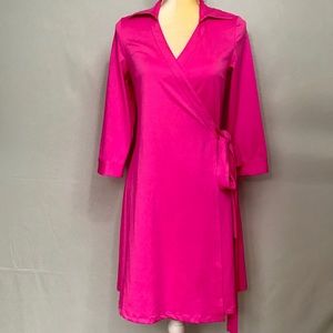 JB by Julie Brown Dresses - JB by Julie Brown NYC Pink Quarter Sleeve Wrap JB by Julie Brown Dresses - JB by Julie Brown NYC Pink Quarter Sleeve Wrap